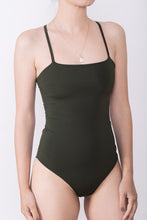 Load image into Gallery viewer, Softness Classic Cross Back Swimwear - Olive Green
