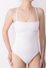 Load image into Gallery viewer, Softness Classic Cross Back Swimwear - White
