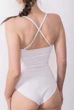 Load image into Gallery viewer, Softness Classic Cross Back Swimwear - White
