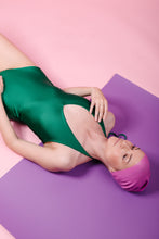 Load image into Gallery viewer, Softness V Neck  Swimwear - Pine Green

